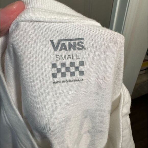 Vans Skull Butterfly Long Sleeve Tee Small White Graphic Skate Shirt Guatemala - Picture 4 of 5